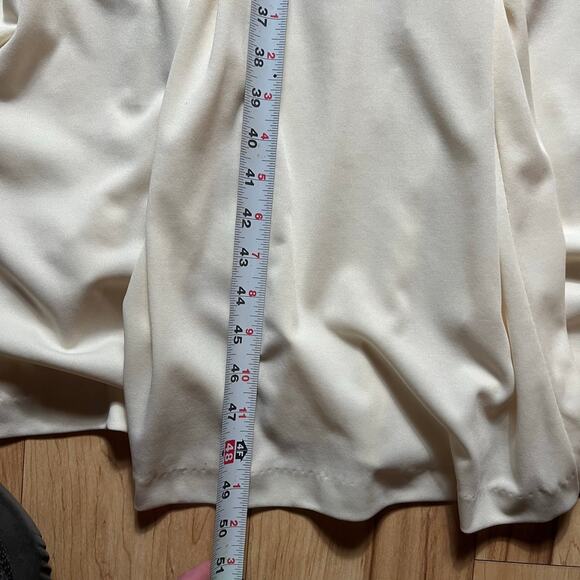 VINTAGE 60s Cocktail Dress Size 0 Diamond Waist Plunge Neck Sleeveless White - Picture 4 of 5